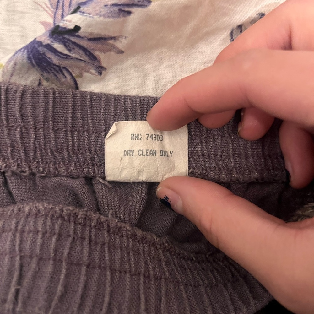 vintage purple summer skirt - Picture 3 of 4